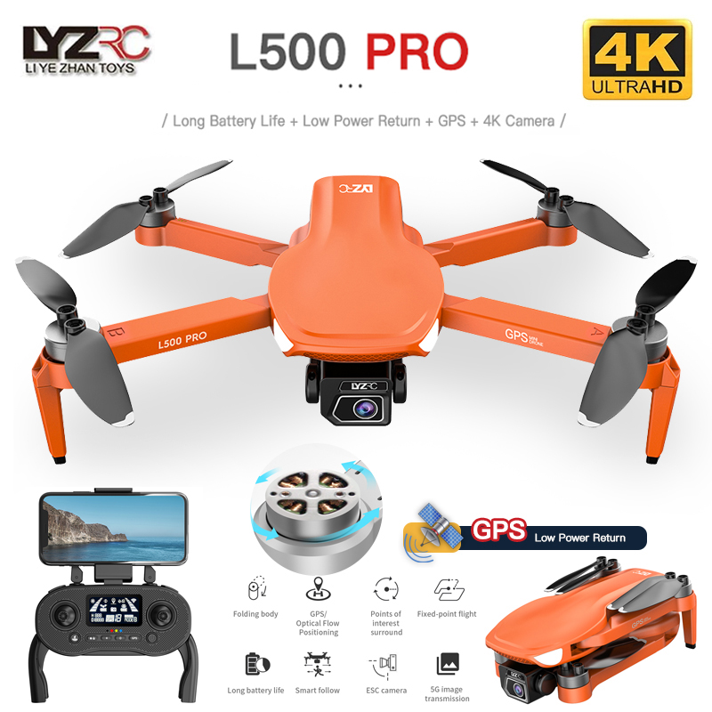 Drone Vs Rc Helicopter - L500 PRO Drone 4K kamera ganda