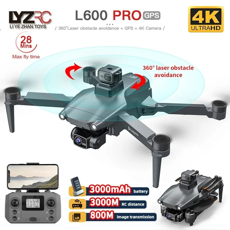 Drone Vs Rc Helicopter - L600 PRO RC Drone 4K HD