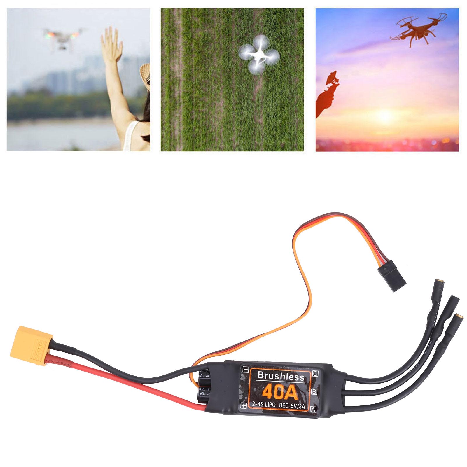 Drone Rc Accessories - Aksesori RC Pengontrol Kecepatan ESC Tanpa