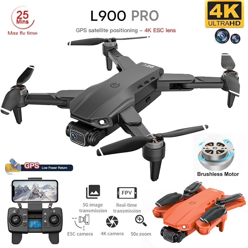 Drone Rc Gps - L900 Pro Drone mainan kamera ganda
