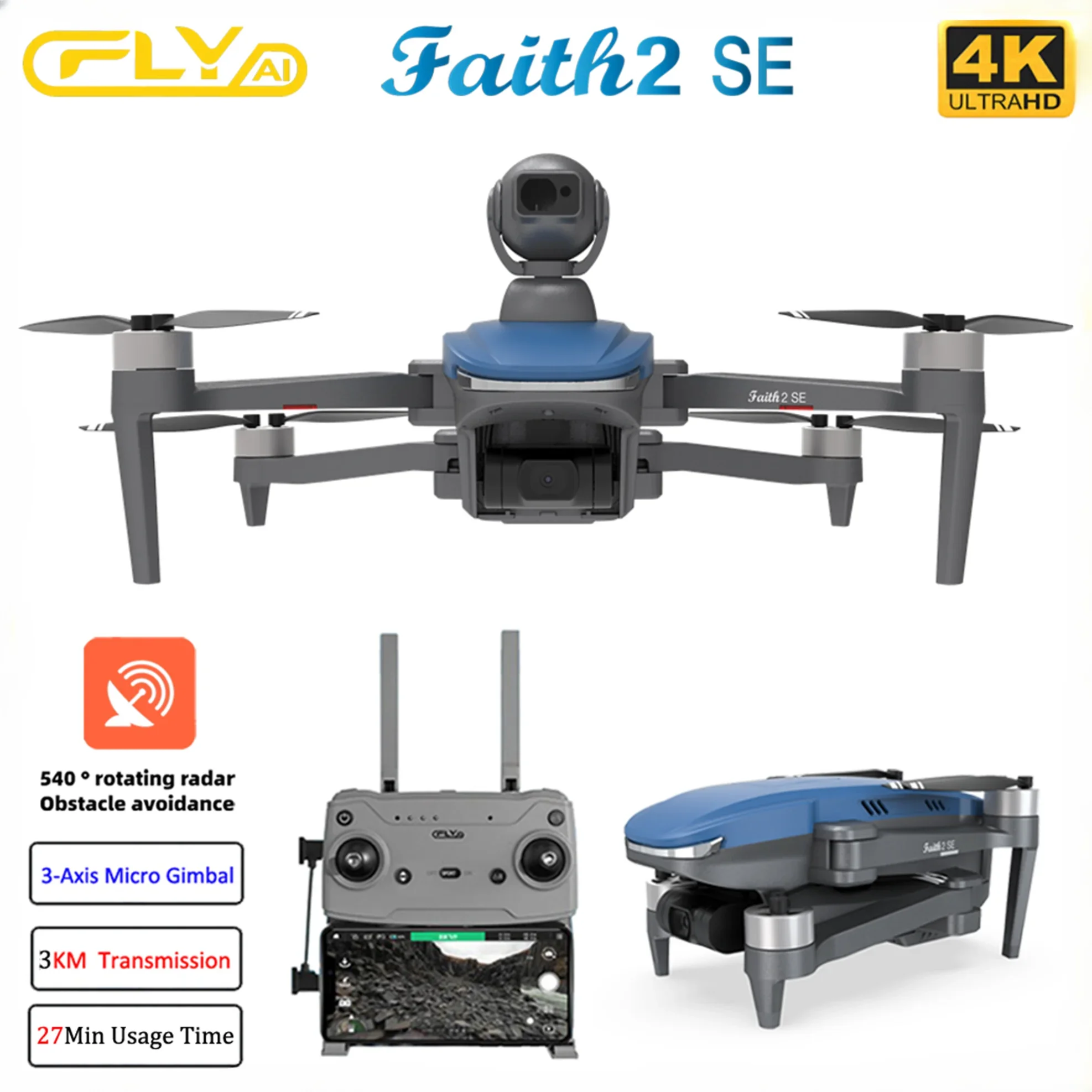Drone Vs Rc Helicopter - Faith 2 SE Dengan 540 °