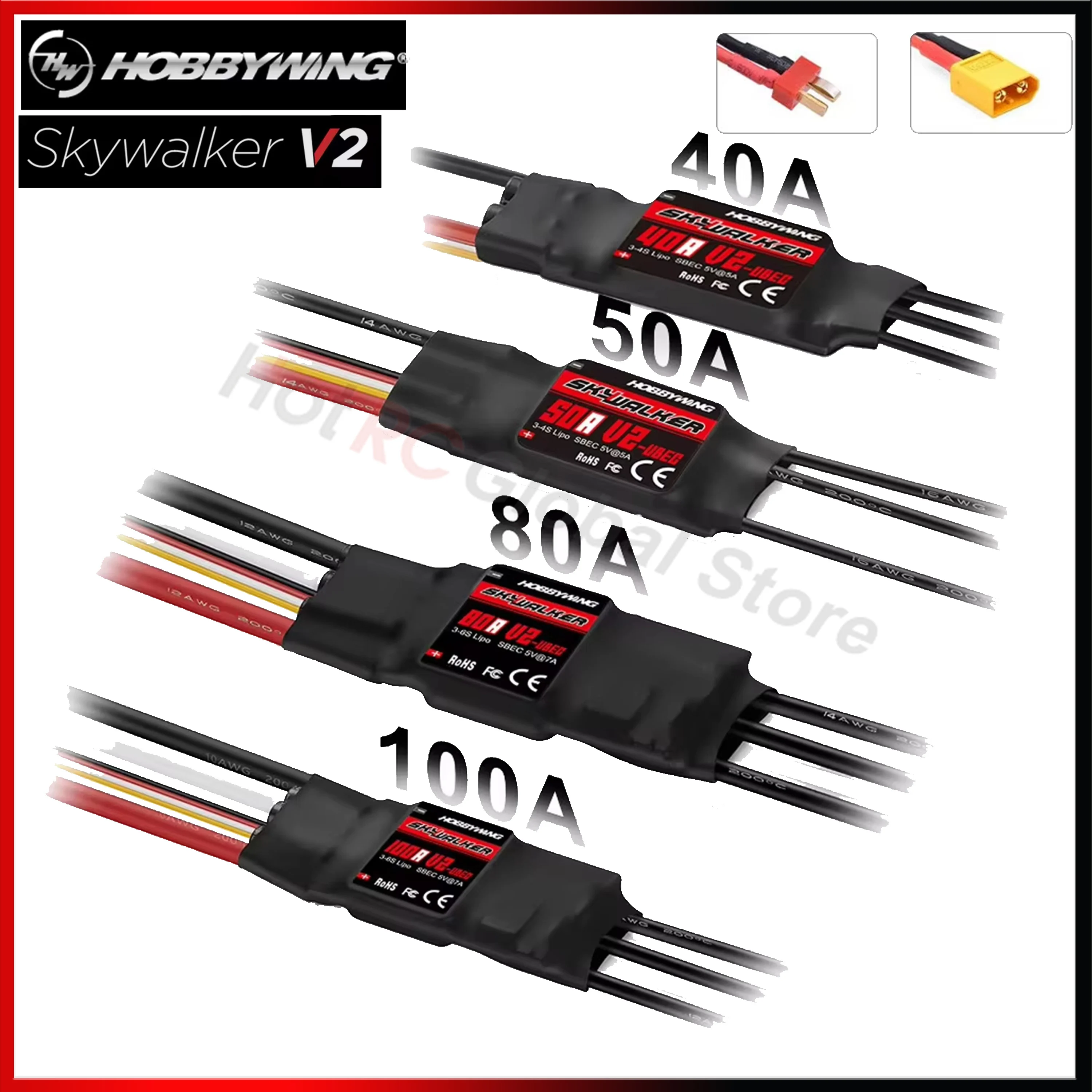 Drone Rc Y Series - HOBBYWING Skywalker seri V2, kontroler kecepatan