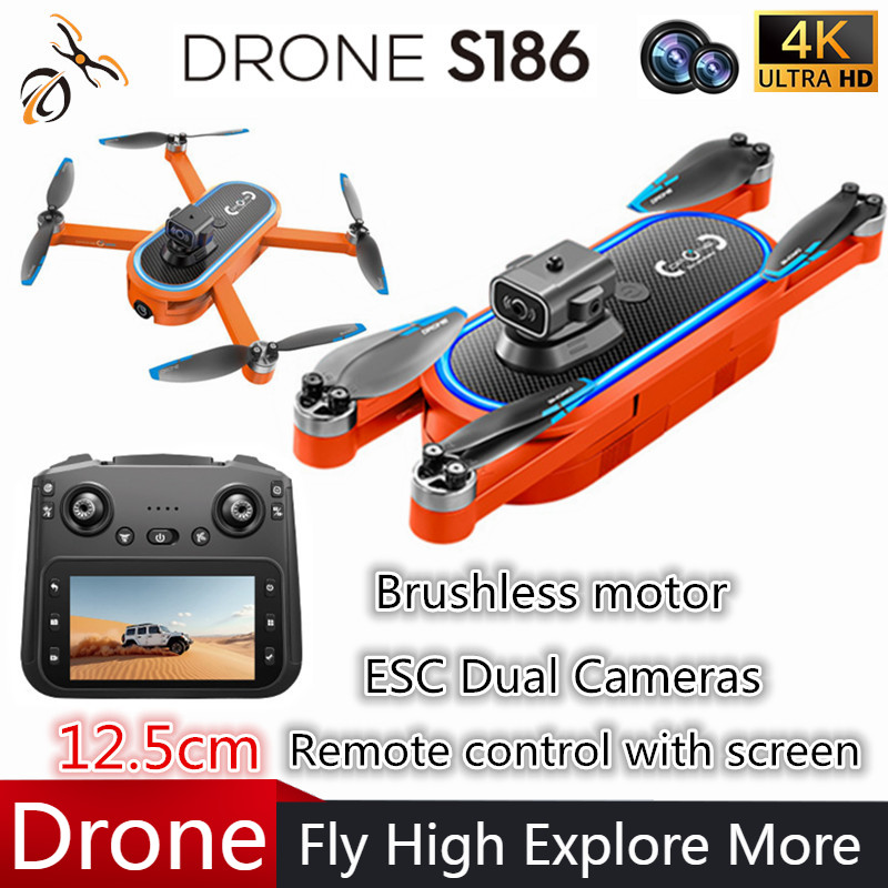 Drone 2025 S186 Profesional 4K - Drone Rc Gps ulasan dan harga