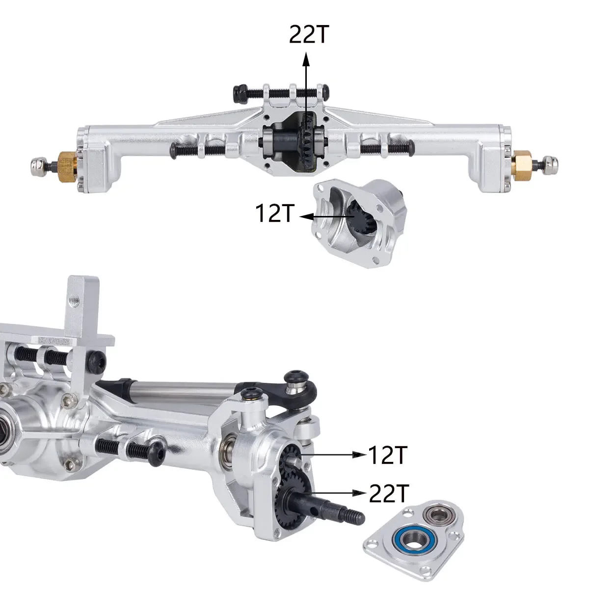 Aluminium CNC Portal Axles + 1 - Rc Car Body Shell ulasan dan harga