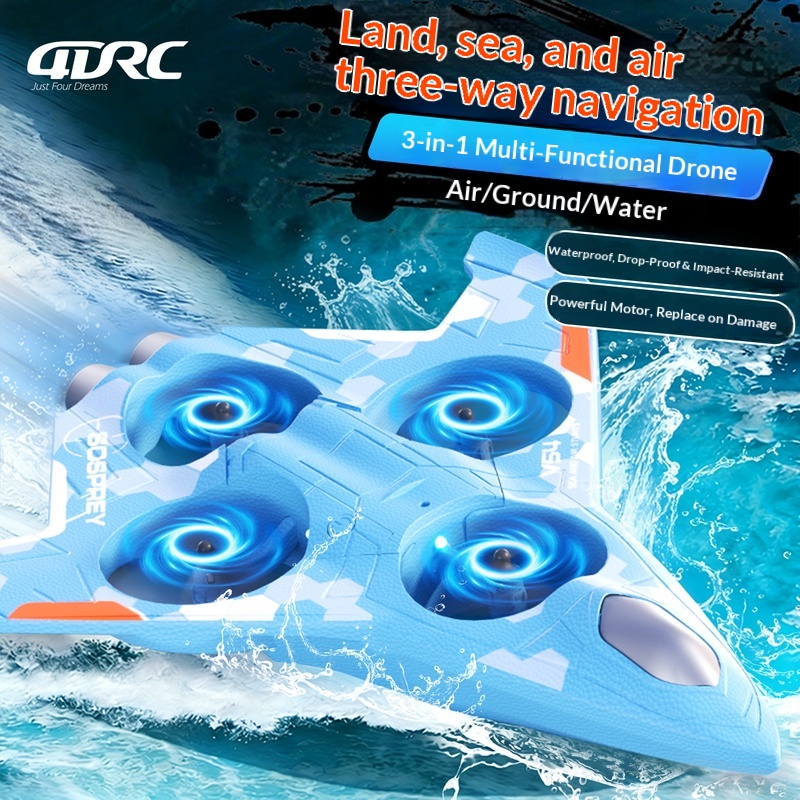 Sosprey 3 in 1 Drone RC Amfibi - Rc Drone And Flying Car ulasan dan harga