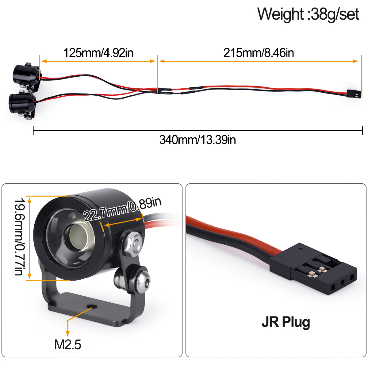 Lampu LED Mobil RC Lampu Sorot - Drone Lidi Rc ulasan dan harga