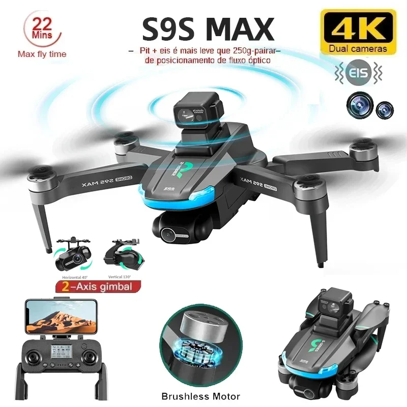Drone MINI S9S MAX Baru 4K 2 S - Drone Rc Gps ulasan dan harga