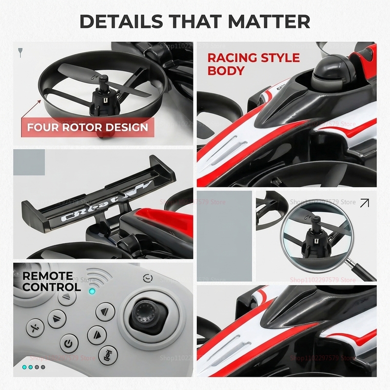 Mobil Terbang Mini Rc 2.4G Rem - Rc Drone And Flying Car ulasan dan harga