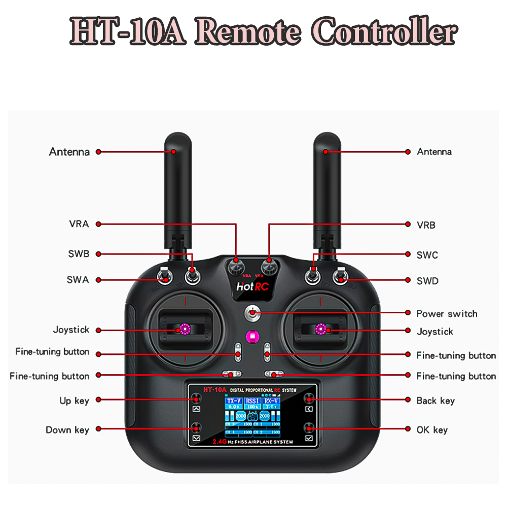 Hotrc Hot RC HT-10A HT10A 2.4G - Drone Rc Accessories ulasan dan harga