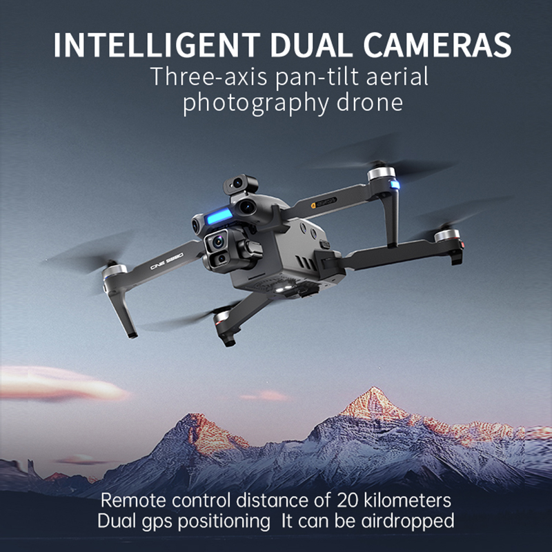 Drone Kamera Ganda 8K Baru 202 - Drone Rc Gps ulasan dan harga