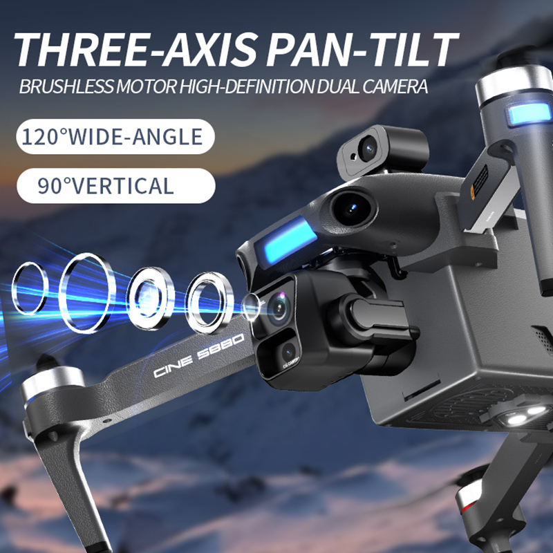 Drone Kamera Ganda 8K Baru 202 - Drone Rc Gps ulasan dan harga