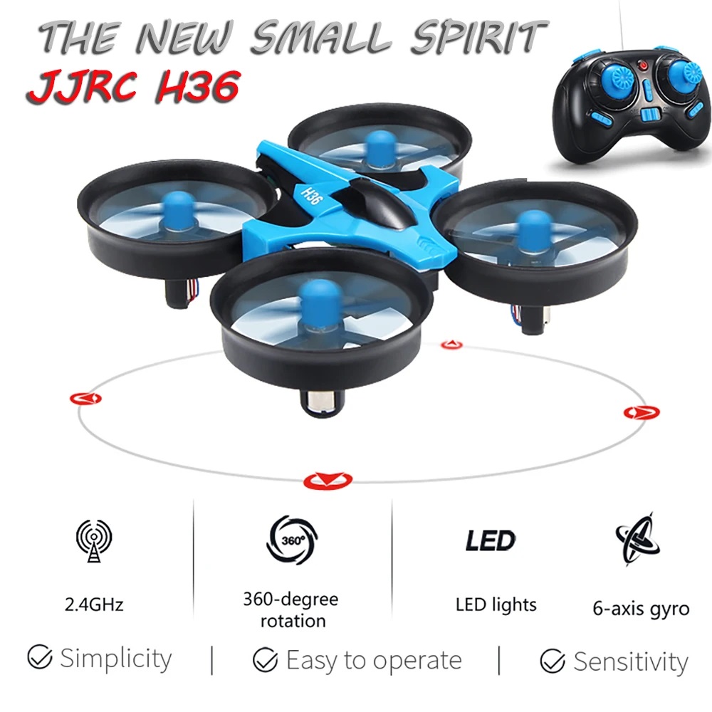 JJRC H36 Mini Drone 4ch 6-Axis - Drone Vs Rc Helicopter ulasan dan harga