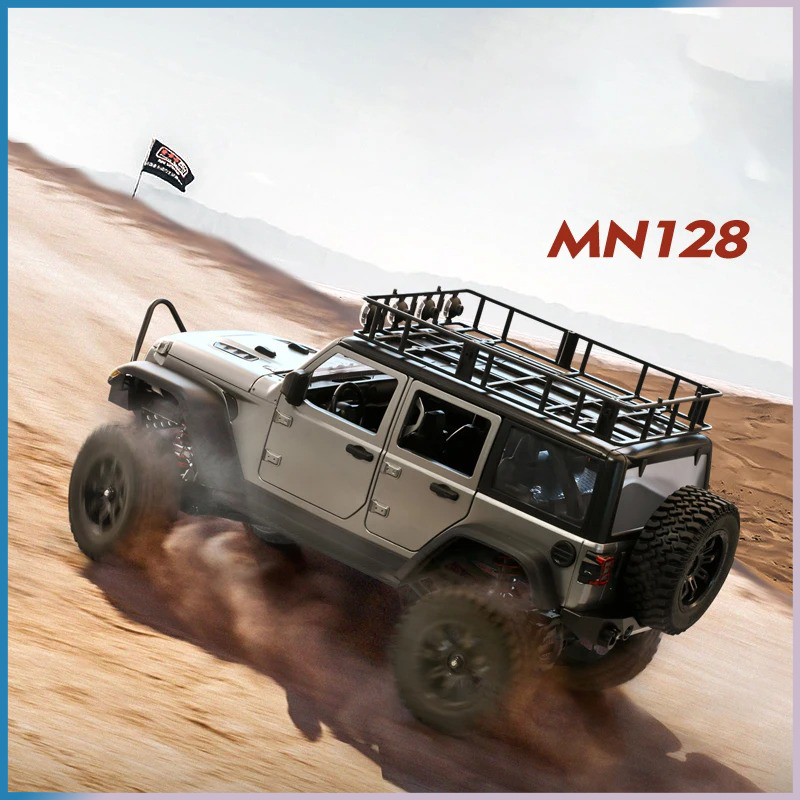 Mobil RC Crawler 4x4 MN128 2.4 - Drone Lidi Rc ulasan dan harga