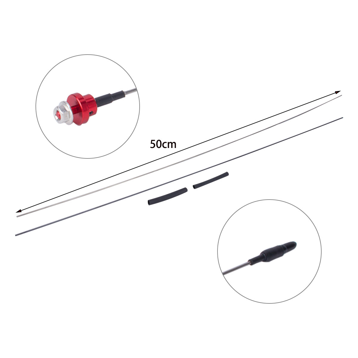 50cm antena simulasi logam dap - Rc Car Body Shell ulasan dan harga