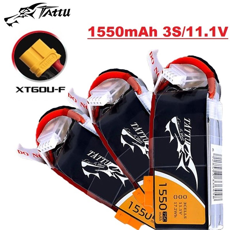 TATTU 3S baterai LiPo 75C 3S 1 - Drone Zll Rc ulasan dan harga